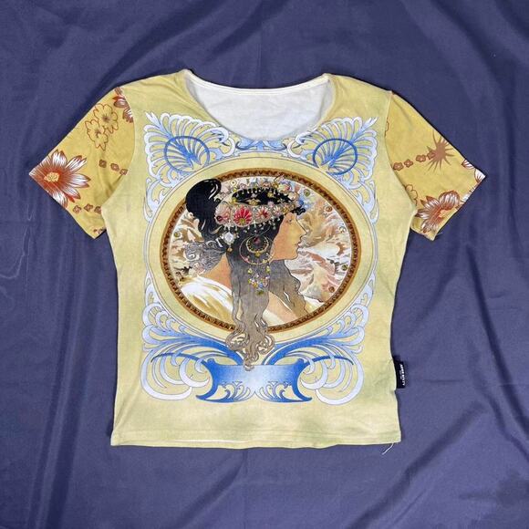 Miss Sixty Alphonse Mucha Graphic Top - Picture 2 of 6